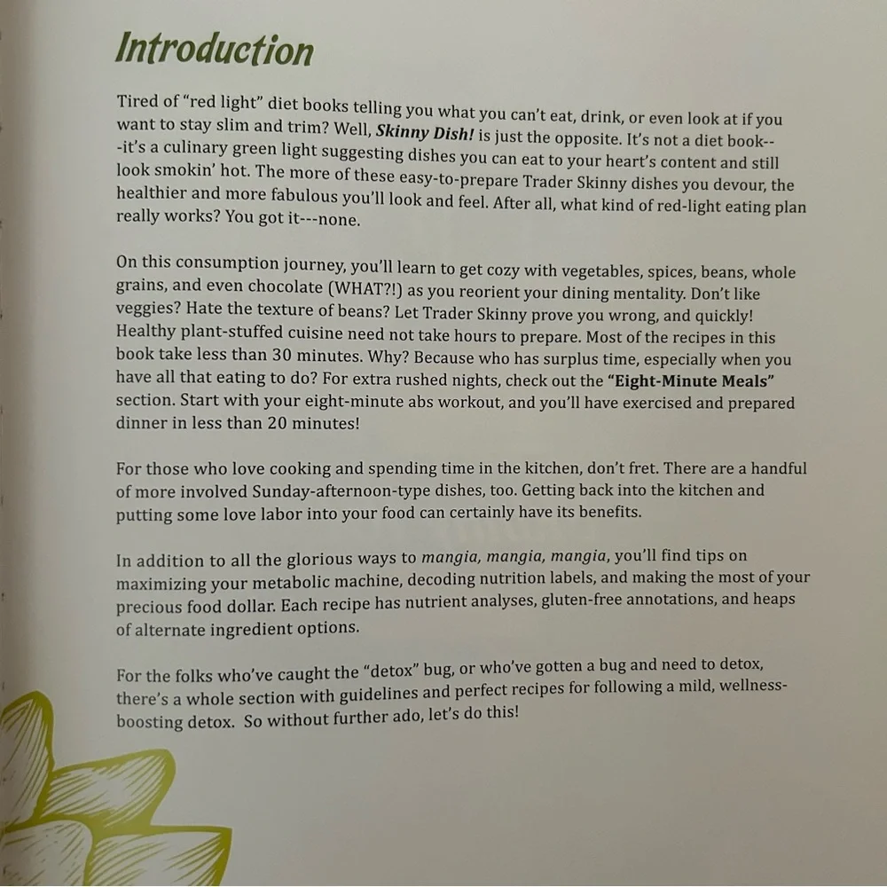Trader Joe's Cookbook Skinny Dish Hardcover